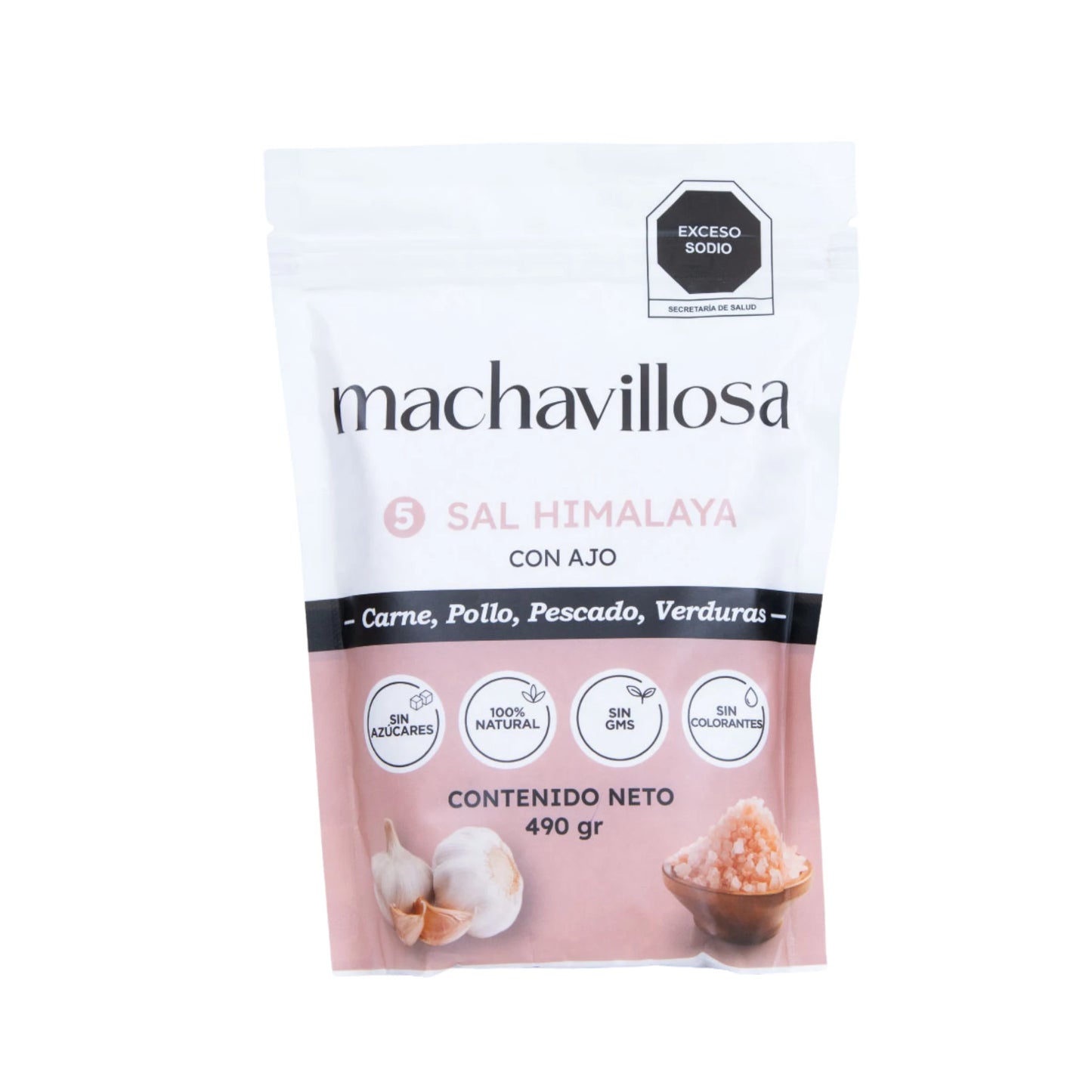 Sazonador 5, Sal Himalaya con Ajo
