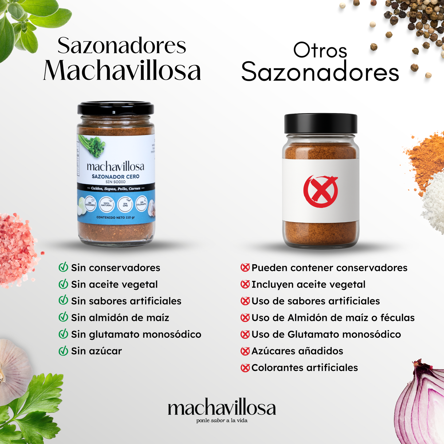 Sazonador 0, Sin Sodio