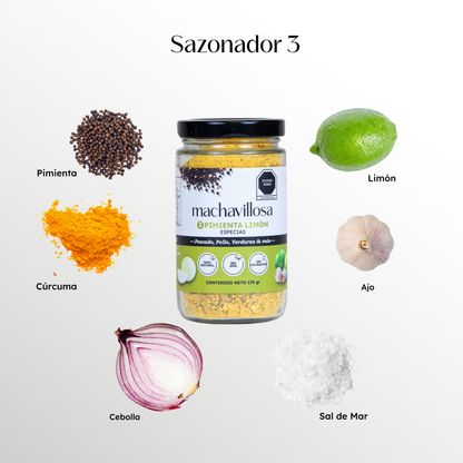 Sazonador 3, Pimienta limón