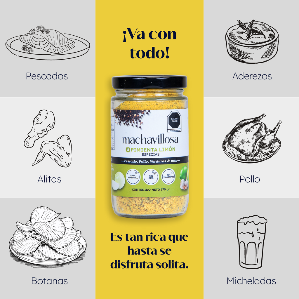 Sazonador 3, Pimienta limón