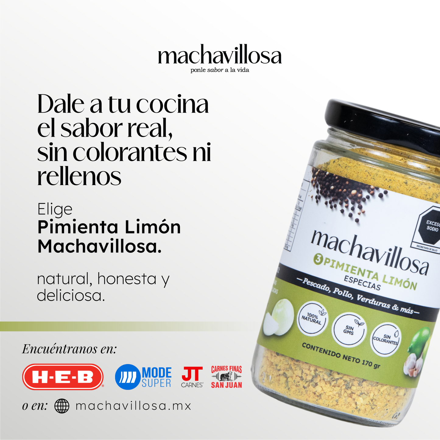 Sazonador 3, Pimienta limón