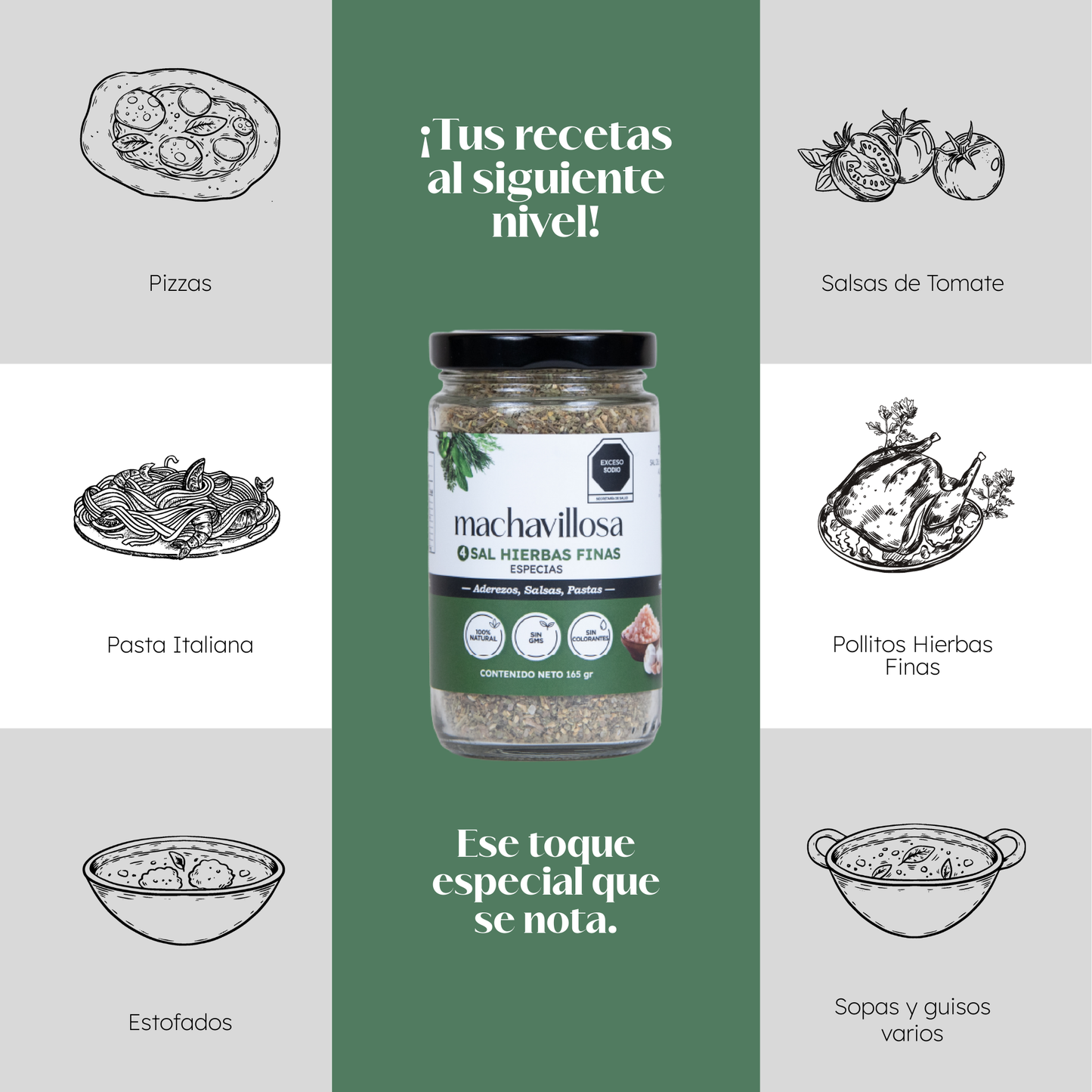 Sazonador 4, Hierbas finas