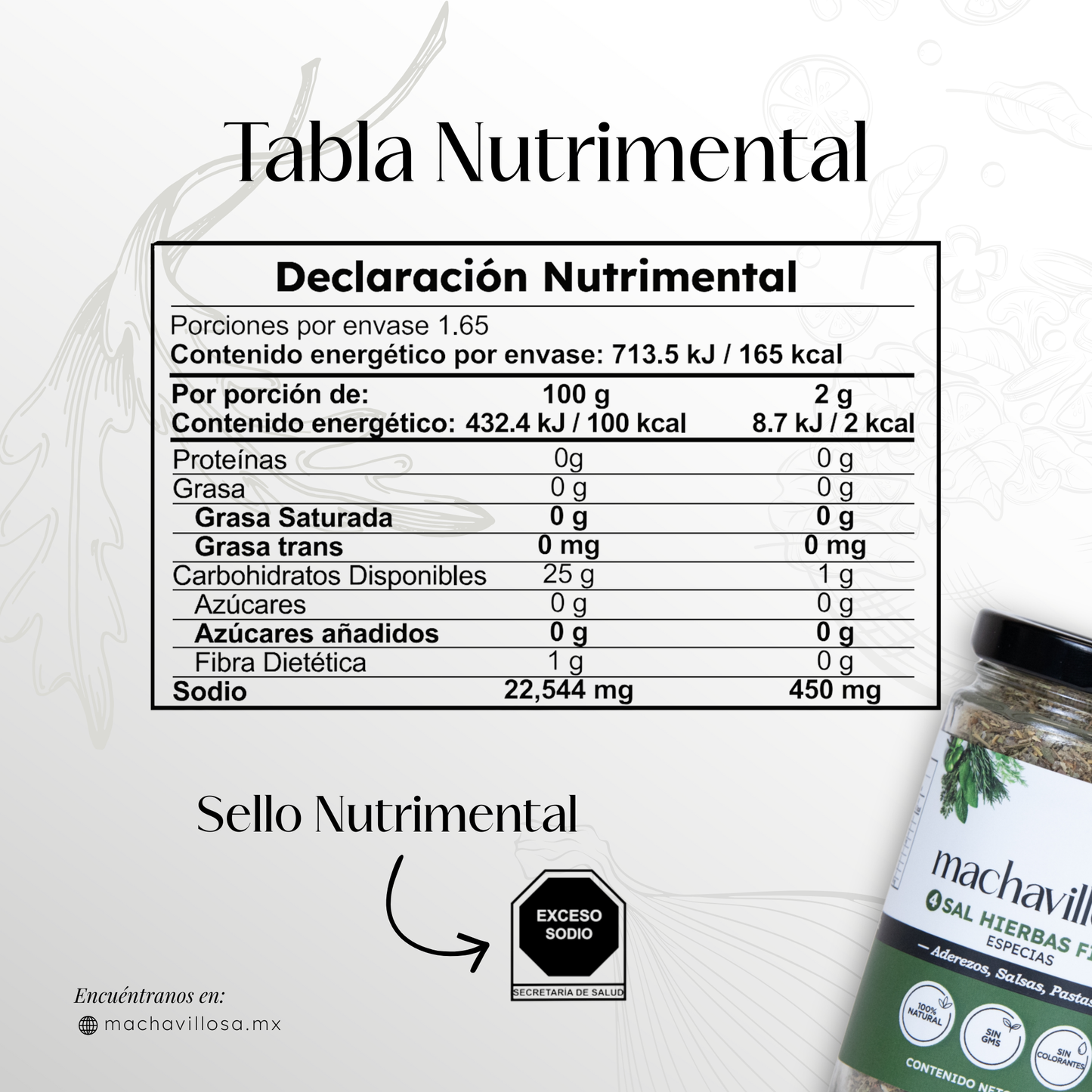 Sazonador 4, Hierbas finas