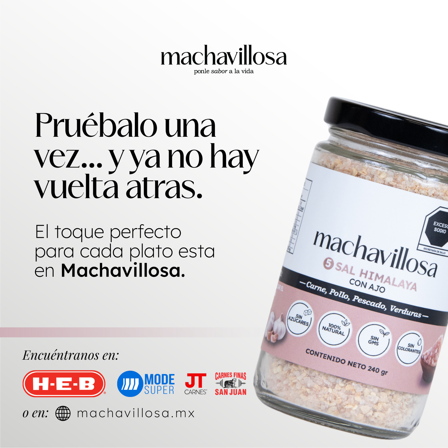 Sazonador 5, Sal Himalaya con Ajo