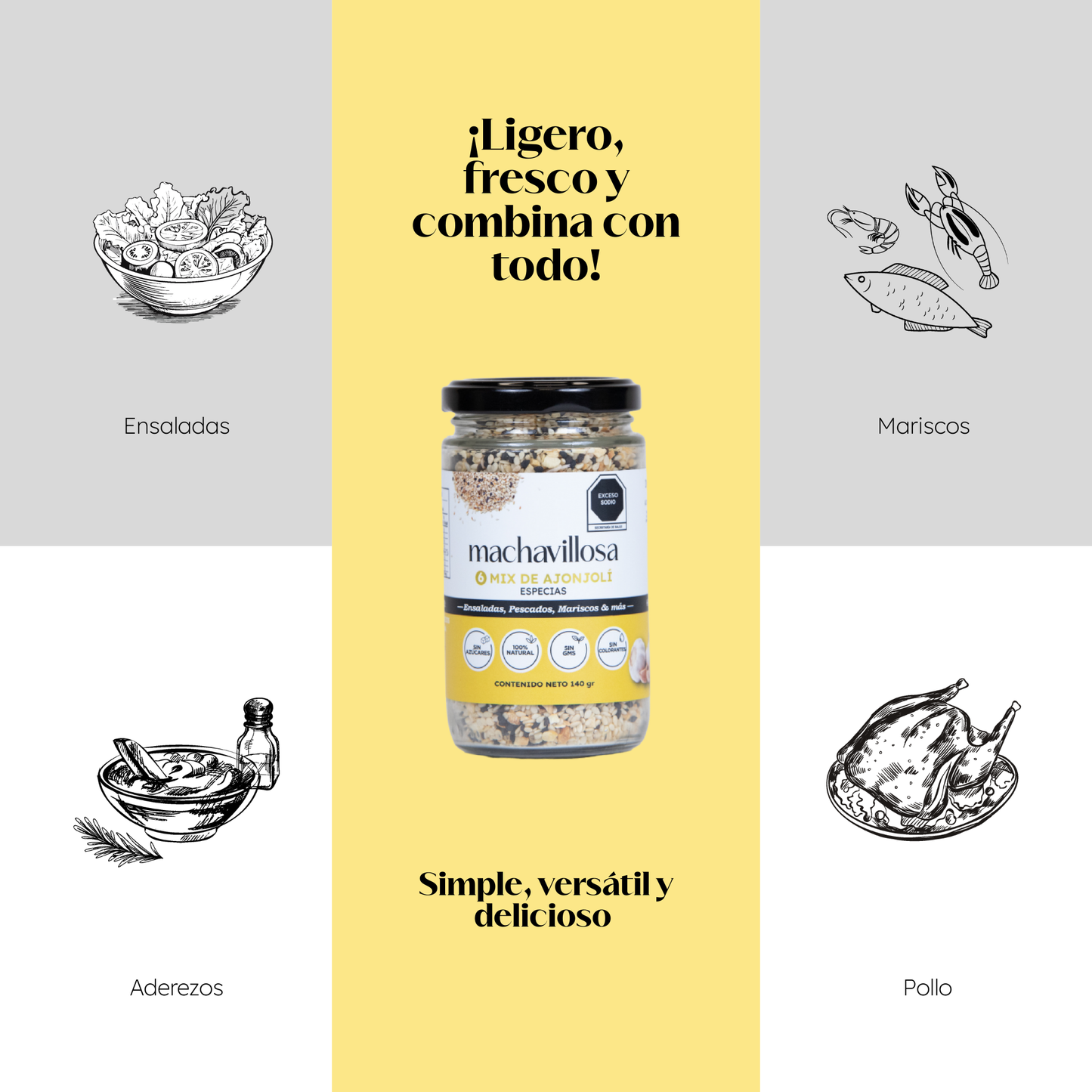 Sazonador 6, Mix de Ajonjolí