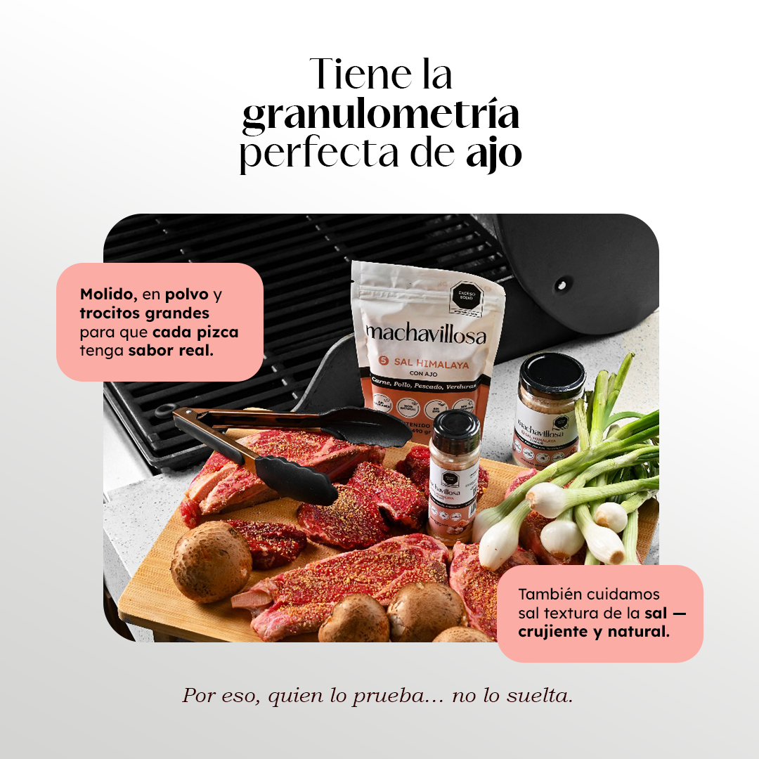 Sazonador 5, Sal Himalaya con Ajo